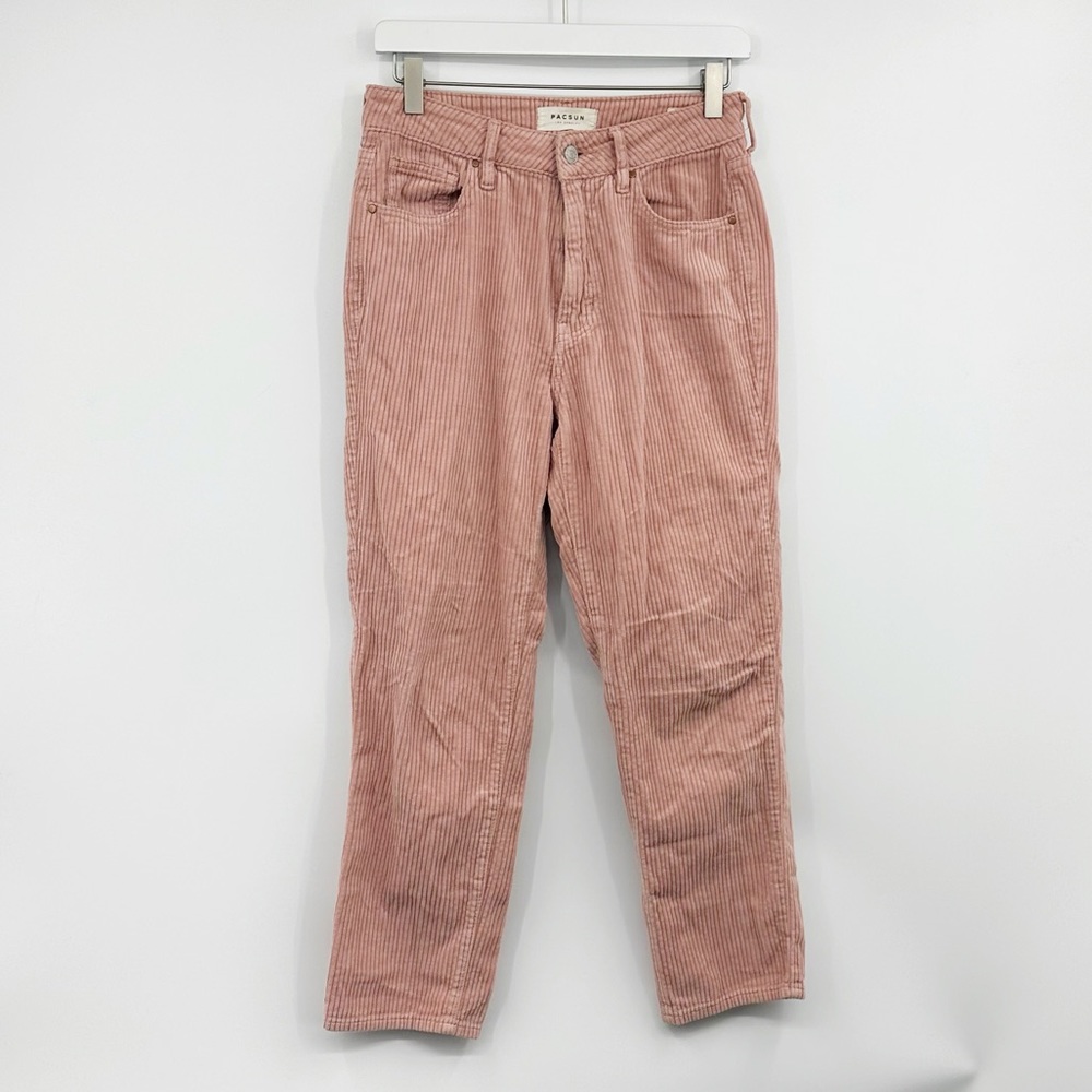 PacSun Corduroy Mom Jeans Size 26 Blush Pink